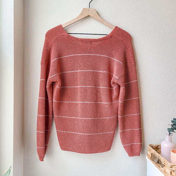 Gentle Fawn Tucker Pullover Sweater in Muted Clay Stripe - Picture 3 of 6